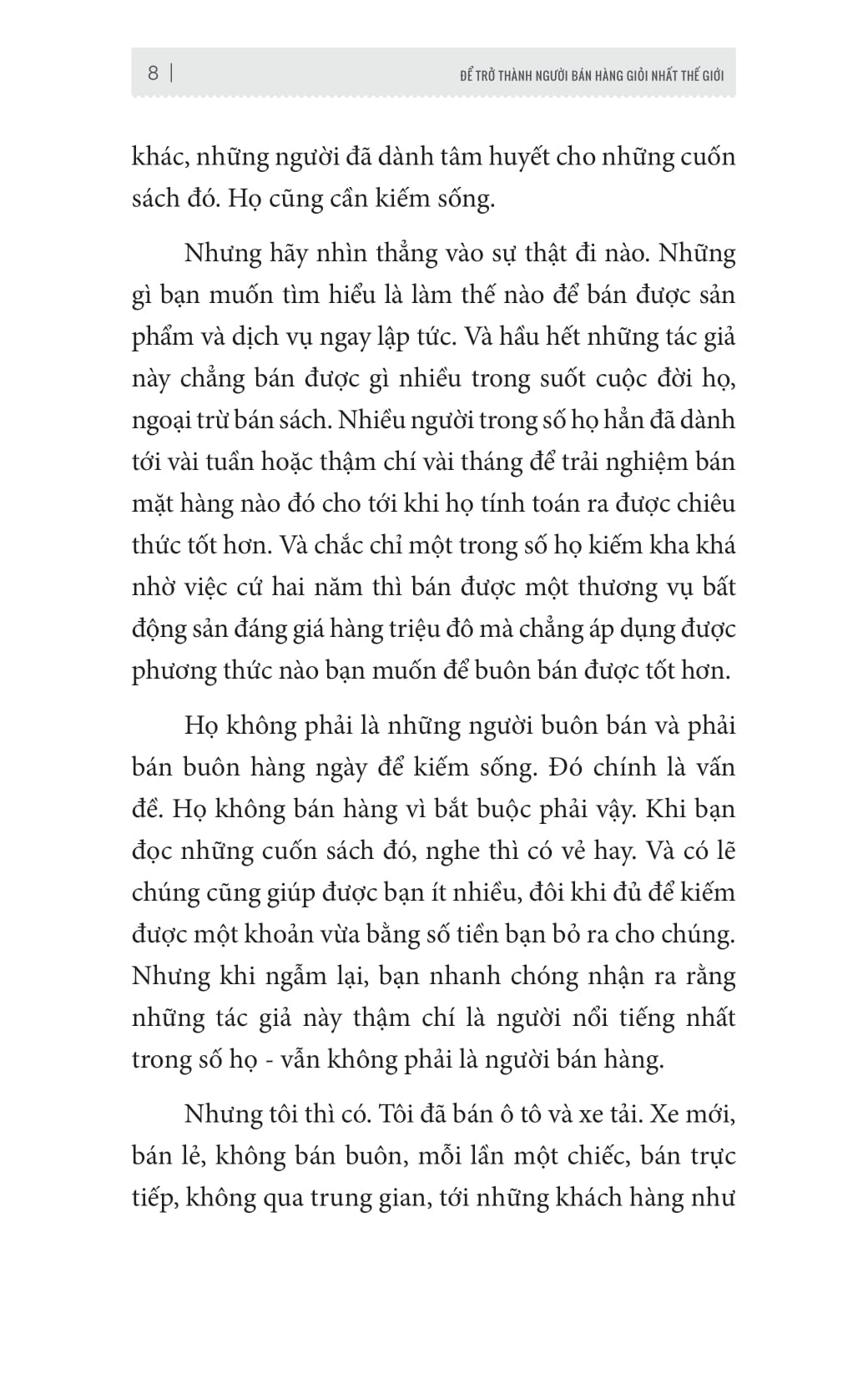 Những nội dung đầu tiên của cuốn "Để Trở Thành Người Bán Hàng Giỏi Nhất Thế Giới"