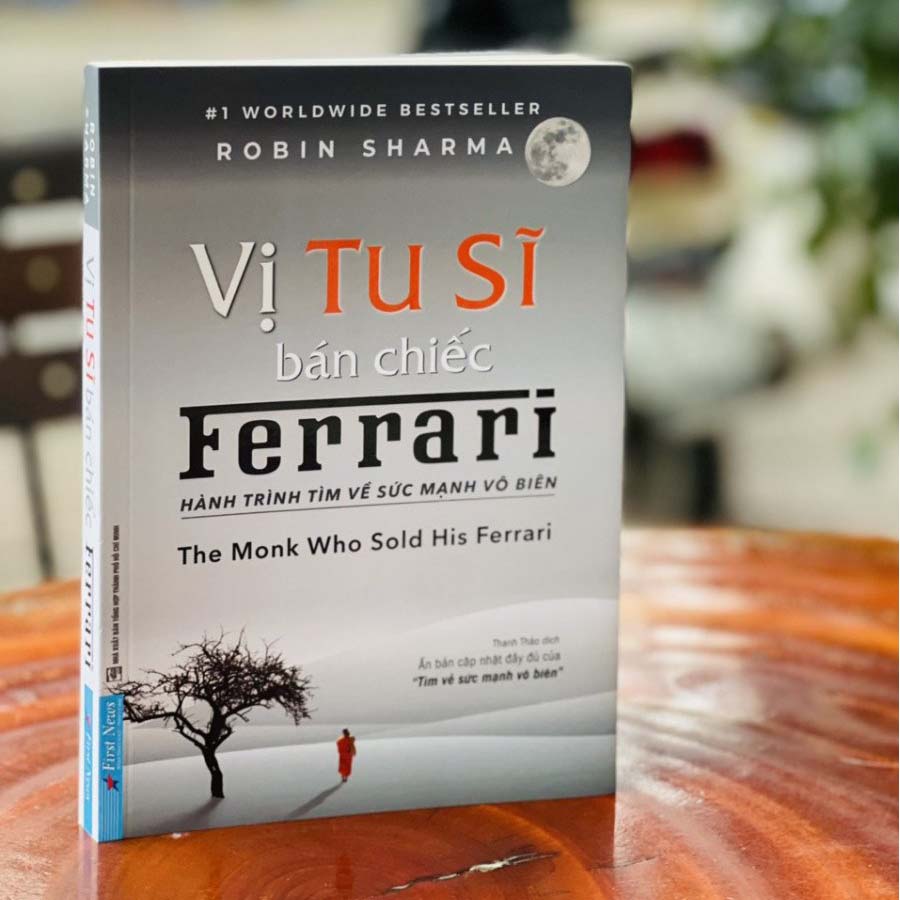 “Vị tu sĩ bán chiếc Ferrari" thể hiện hình ảnh đối lập là sự bình dị của vị tu sĩ và sự hào nhoáng của chiếc xe Ferrari. 