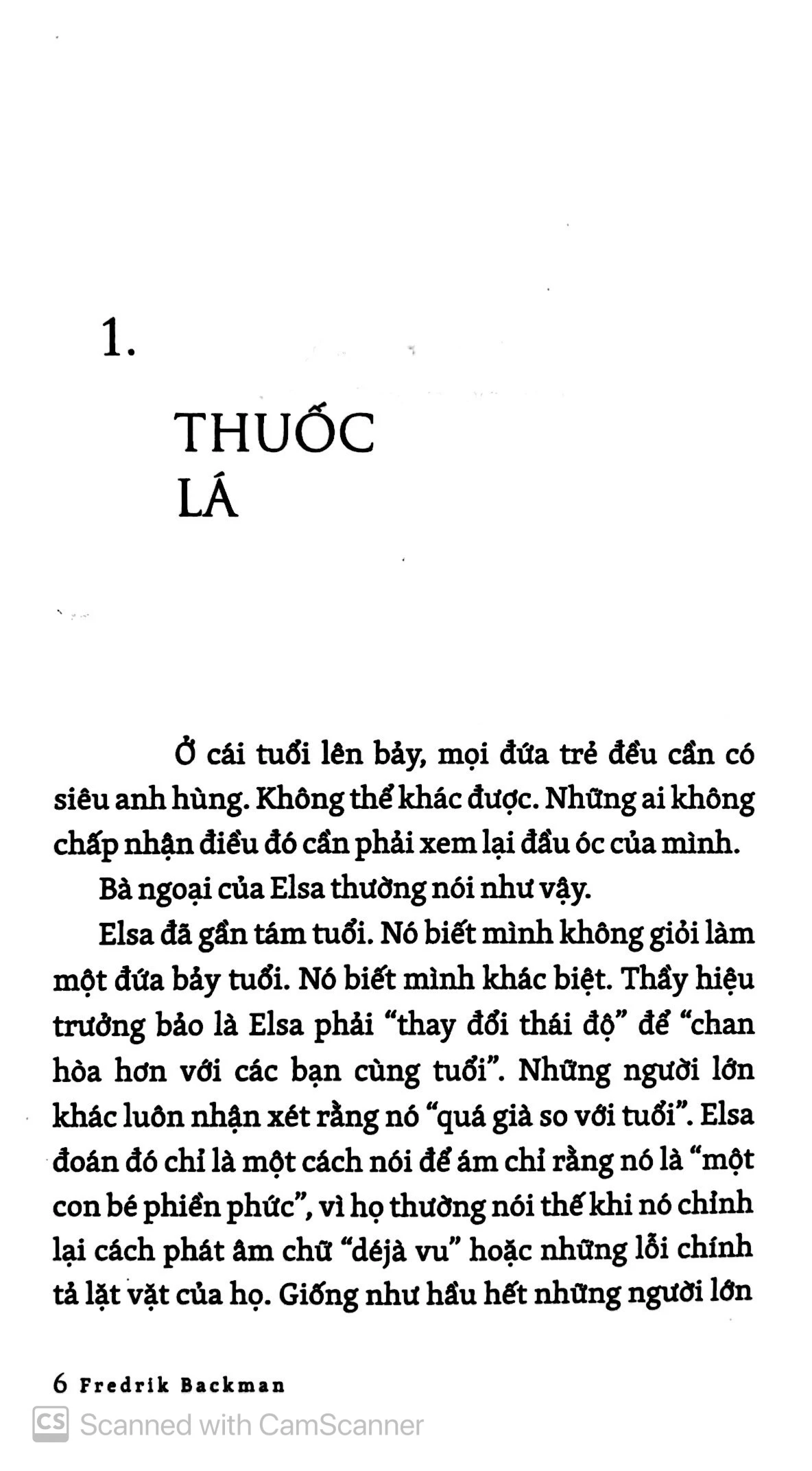 Vài trang đầu của cuốn truyện